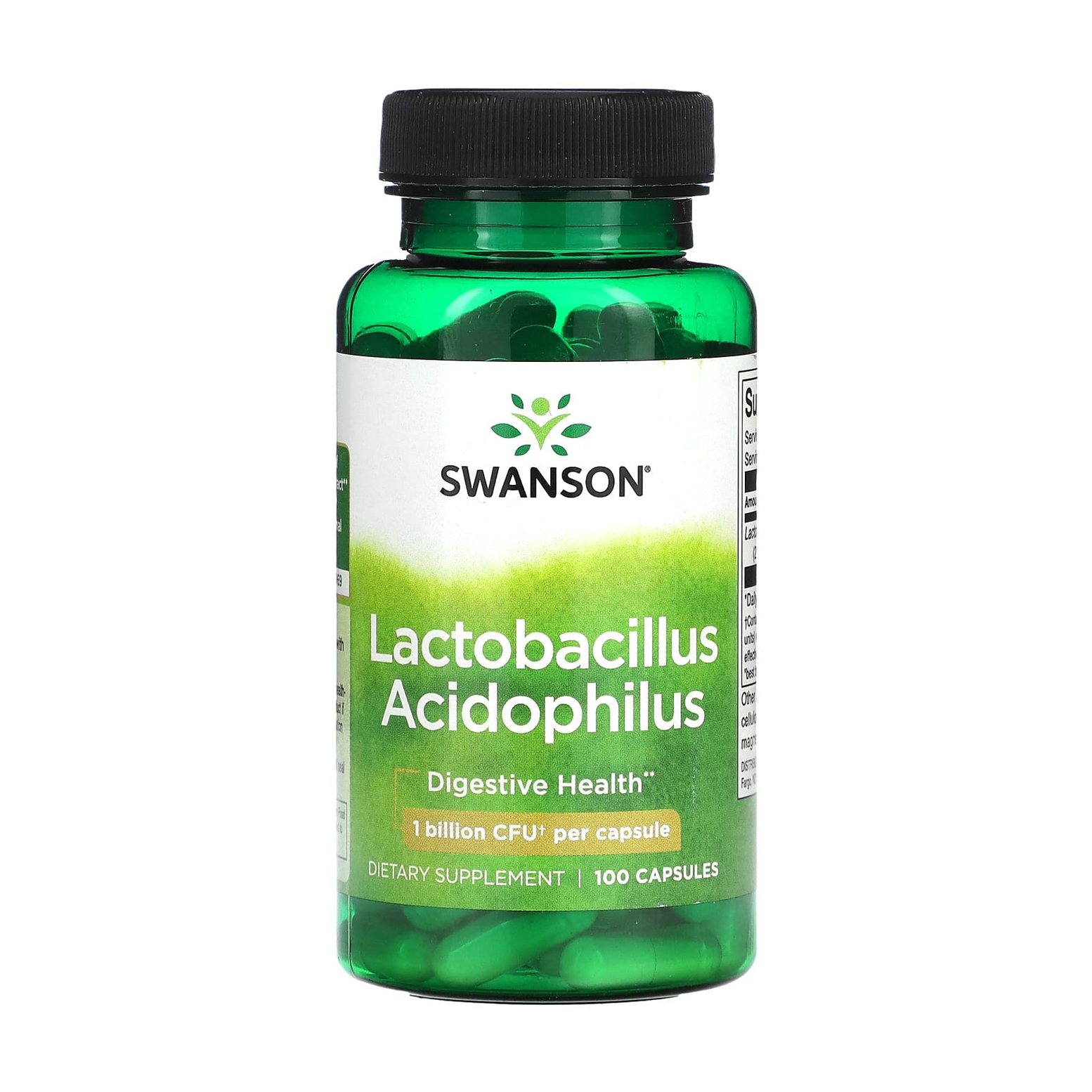 Пробіотик Swanson Lactobacillus Acidophilus, 100 капсул
